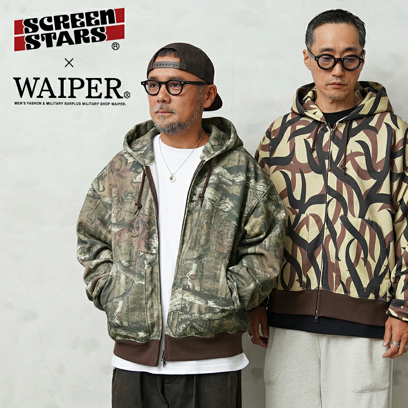 WAIPER × SCREEN STARS 26FW『ジップアップ フーディ HUNTING CAMO』が9月27日(日)19:00~発売