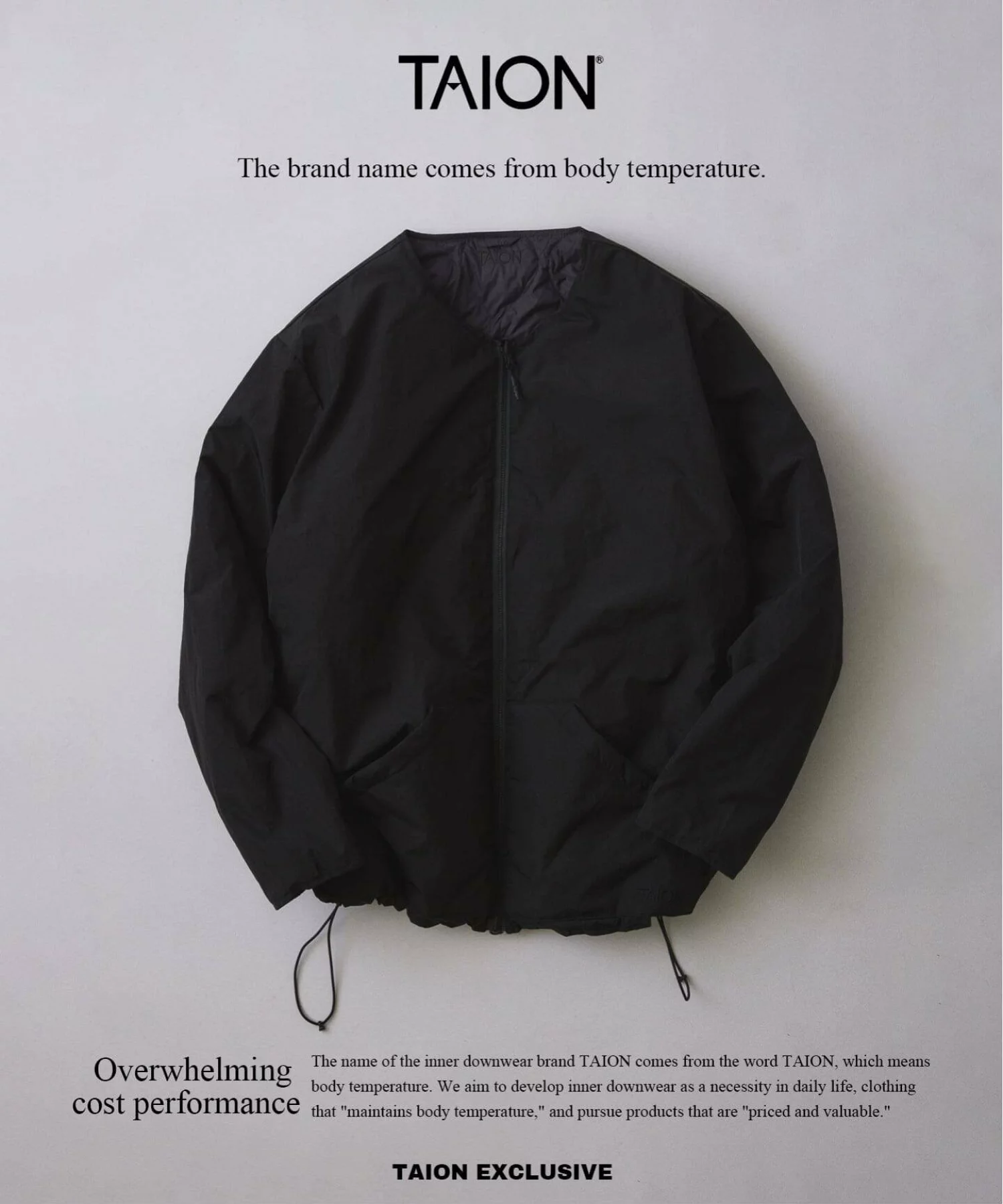 JOURNAL STANDARD relume × TAION 26FW『リバーシブル ノーカラー ダウンジャケット』のオンライン先行予約が開始