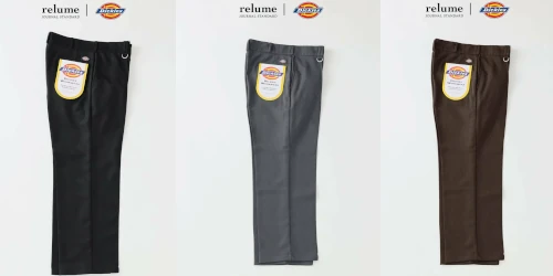 JOURNAL STANDARD relume × Dickies 26FW『ピンタック ワイドスラックス』の追加オンライン販売が開始