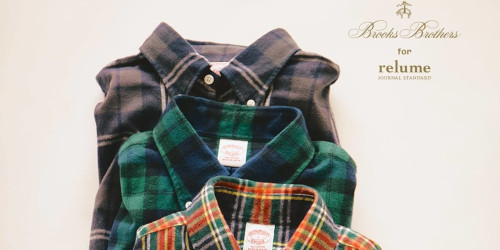 JOURNAL STANDARD relume × Brooks Brothers 26FW『ランネル BDシャツ』のオンライン先行予約が開始