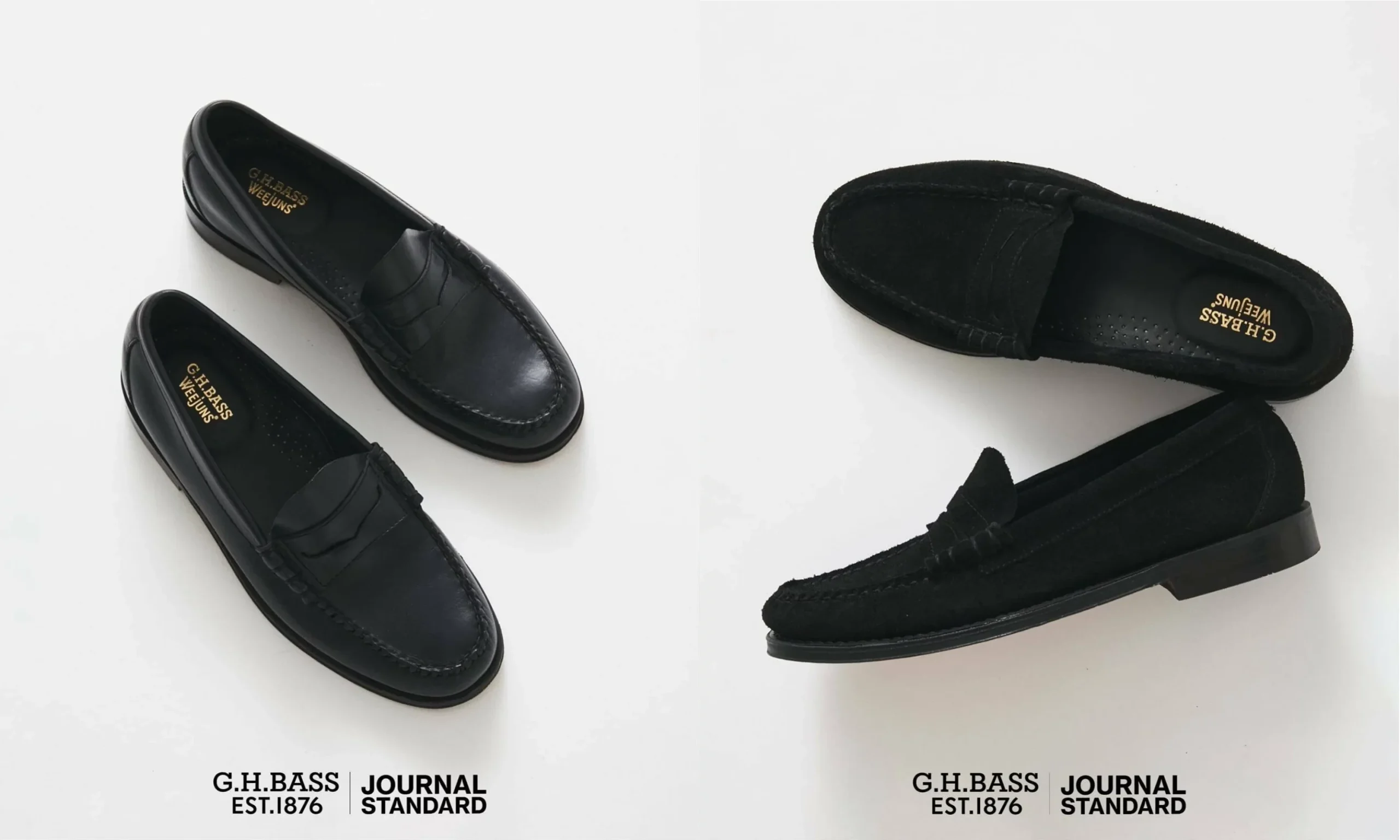 JOURNAL STANDARD × G.H.BASS 26FW『LARSON MOC- PULL UP & SUEDE』のオンライン先行予約が開始