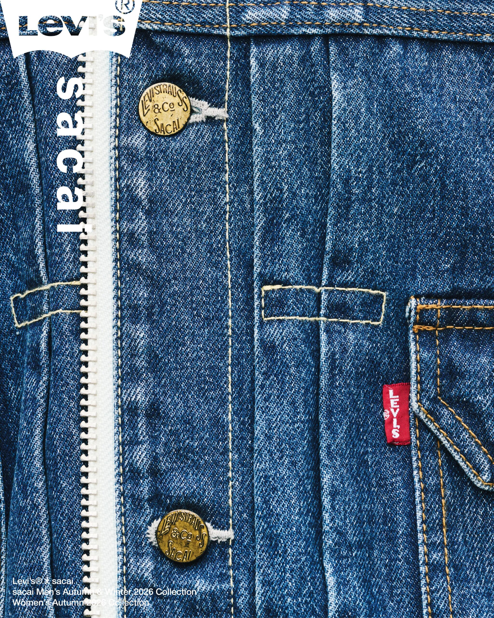 sacai × Levi’s® 26FW コレクションが近日発売予定