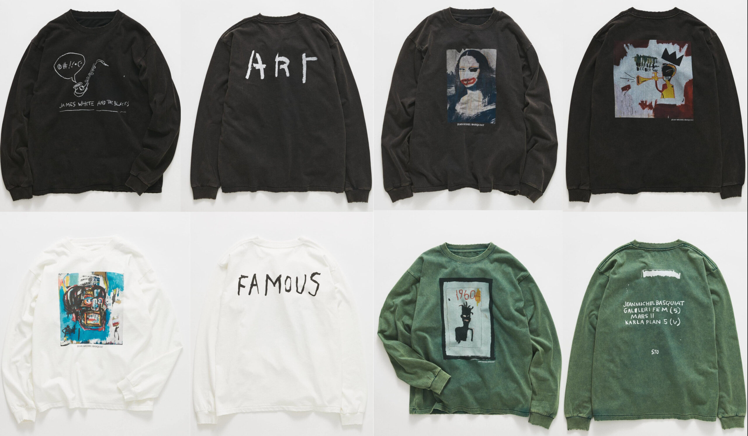 JOURNAL STANDARD × Jean-Michel Basquiat 26FW『プリント L/S Tシャツ』のオンライン販売が開始
