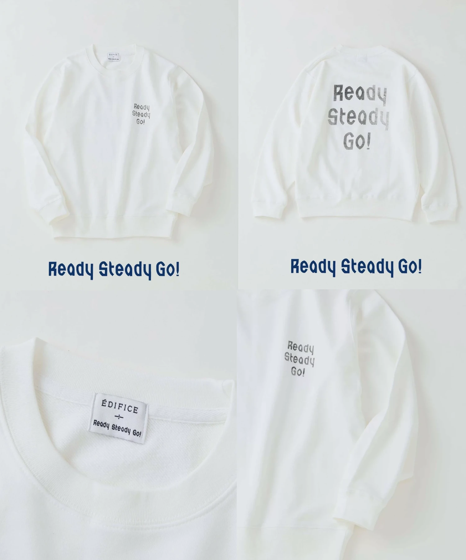 ÉDIFICE × Ready Steady Go! 26FW『プリント スウェット』のオンライン先行予約が開始