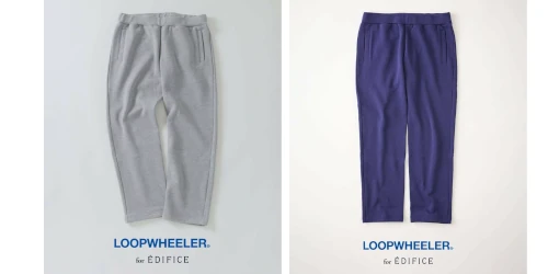 ÉDIFICE × LOOPWHEELER for LOWERCASE 26FW『ライト スウェットパンツ』の先行予約が開始