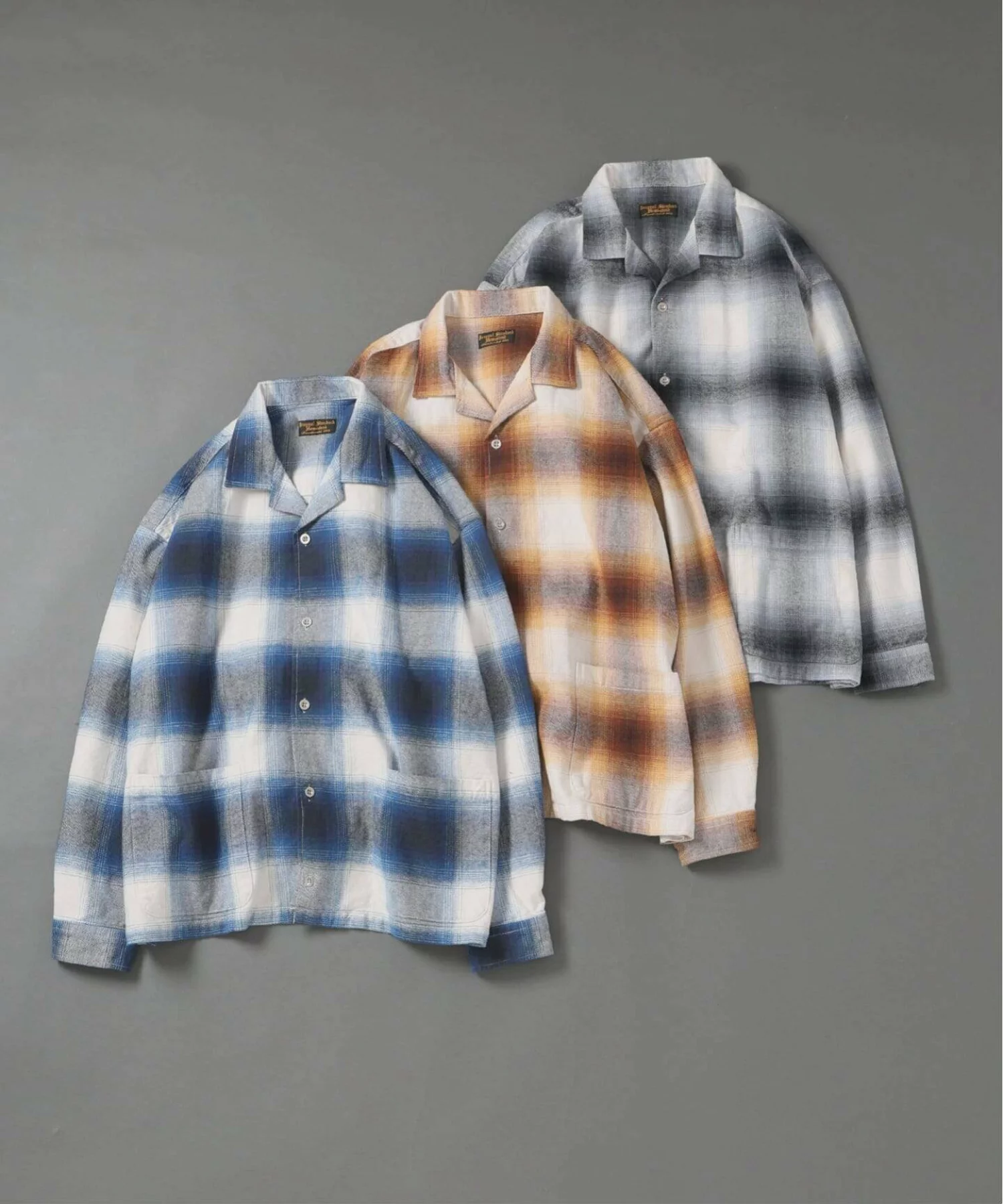 JOURNAL STANDARD × J.S.Homestead 26FW『リラックス オープン フランネル チェック シャツ』のオンライン先行予約が開始
