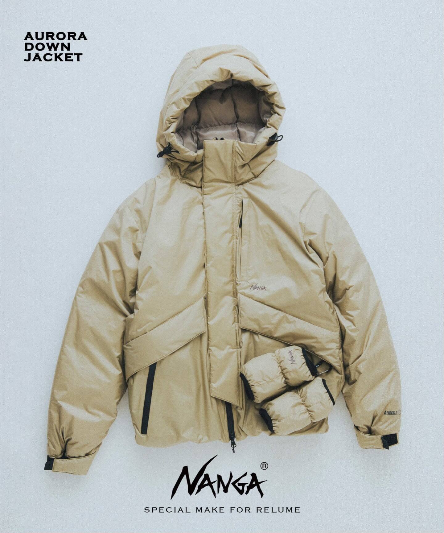 JOURNAL STANDARD relume × NANGA 26FW『AURORA-TEX® ダウンジャケット』のオンライン先行予約が開始