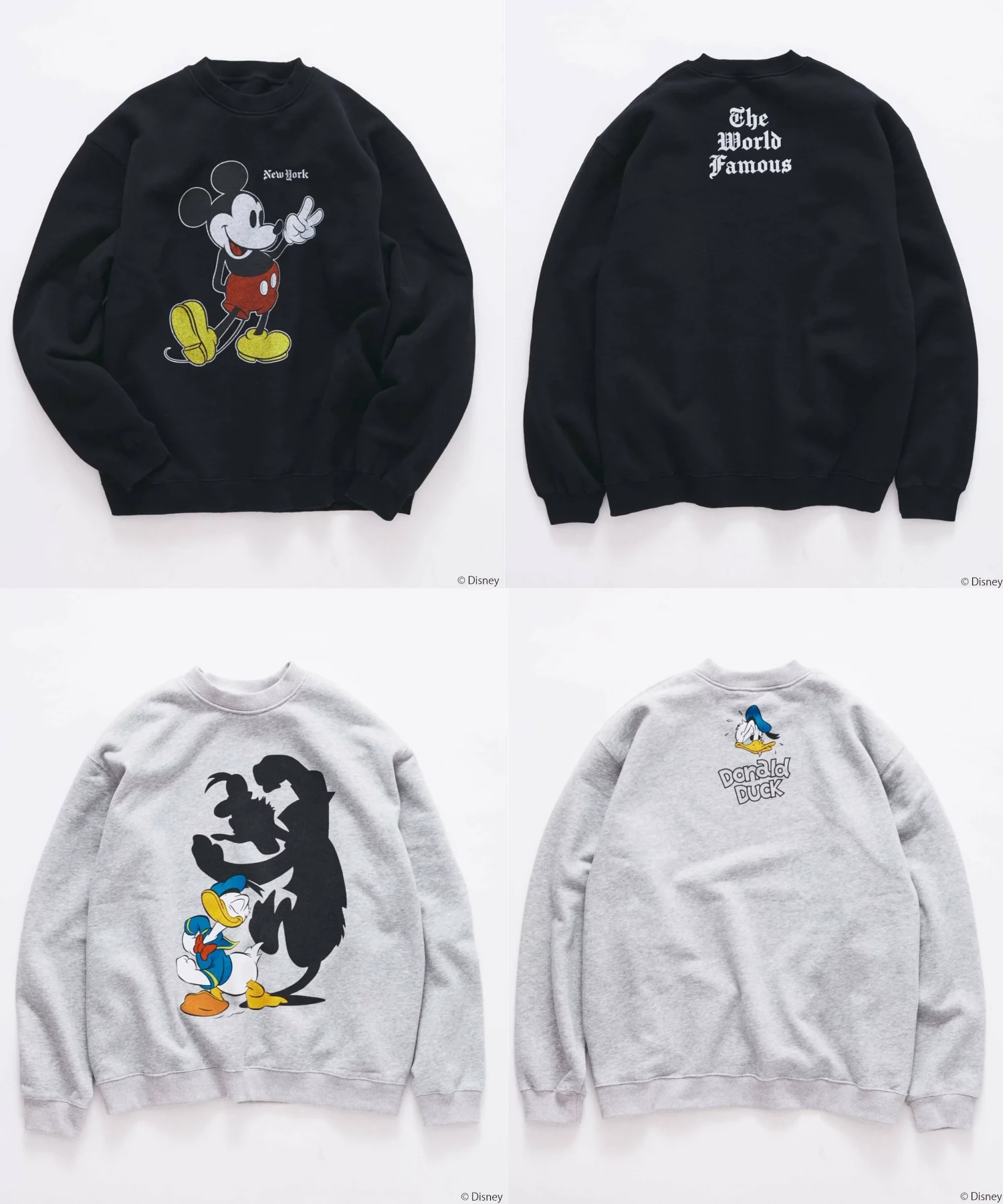 JOURNAL STANDARD × DISNEY 26FW『ディズニー プリントスウェット』がオンライン発売開始