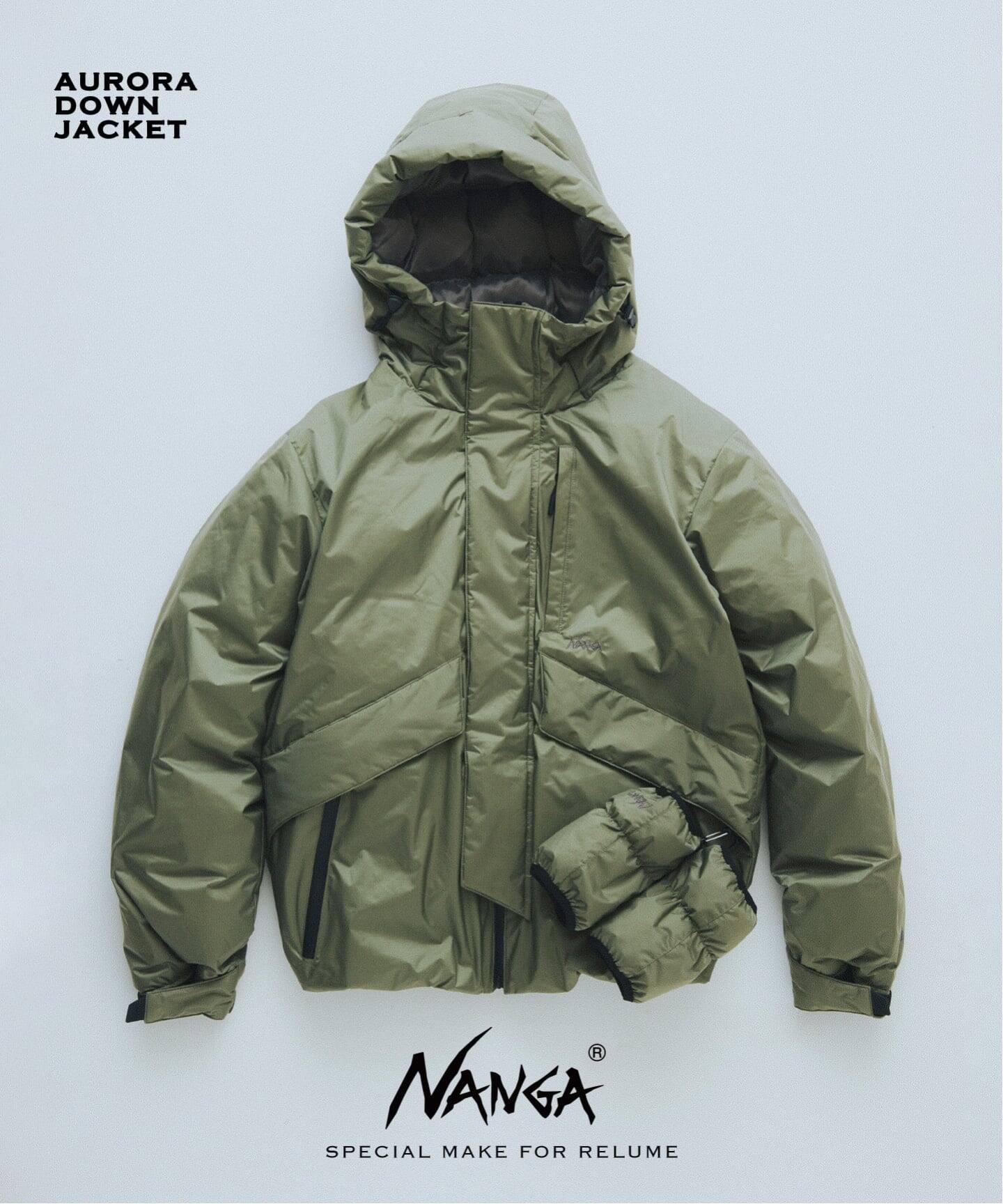 JOURNAL STANDARD relume × NANGA 26FW『AURORA-TEX® ダウンジャケット』のオンライン先行予約が開始