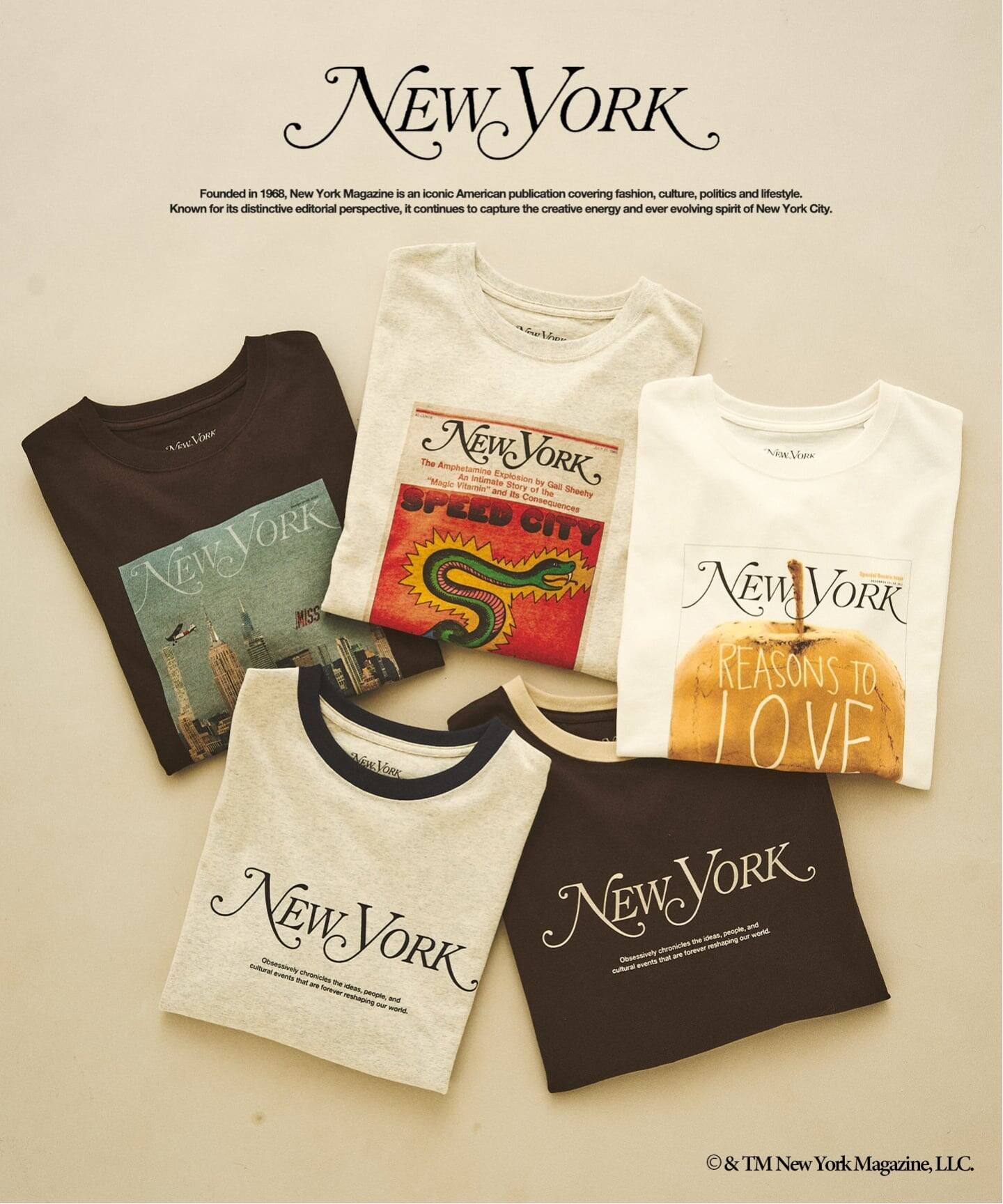417 EDIFICE × New York Magazine 26FW『ロングスリーブTシャツ & キャップ』がオンラインにて発売開始