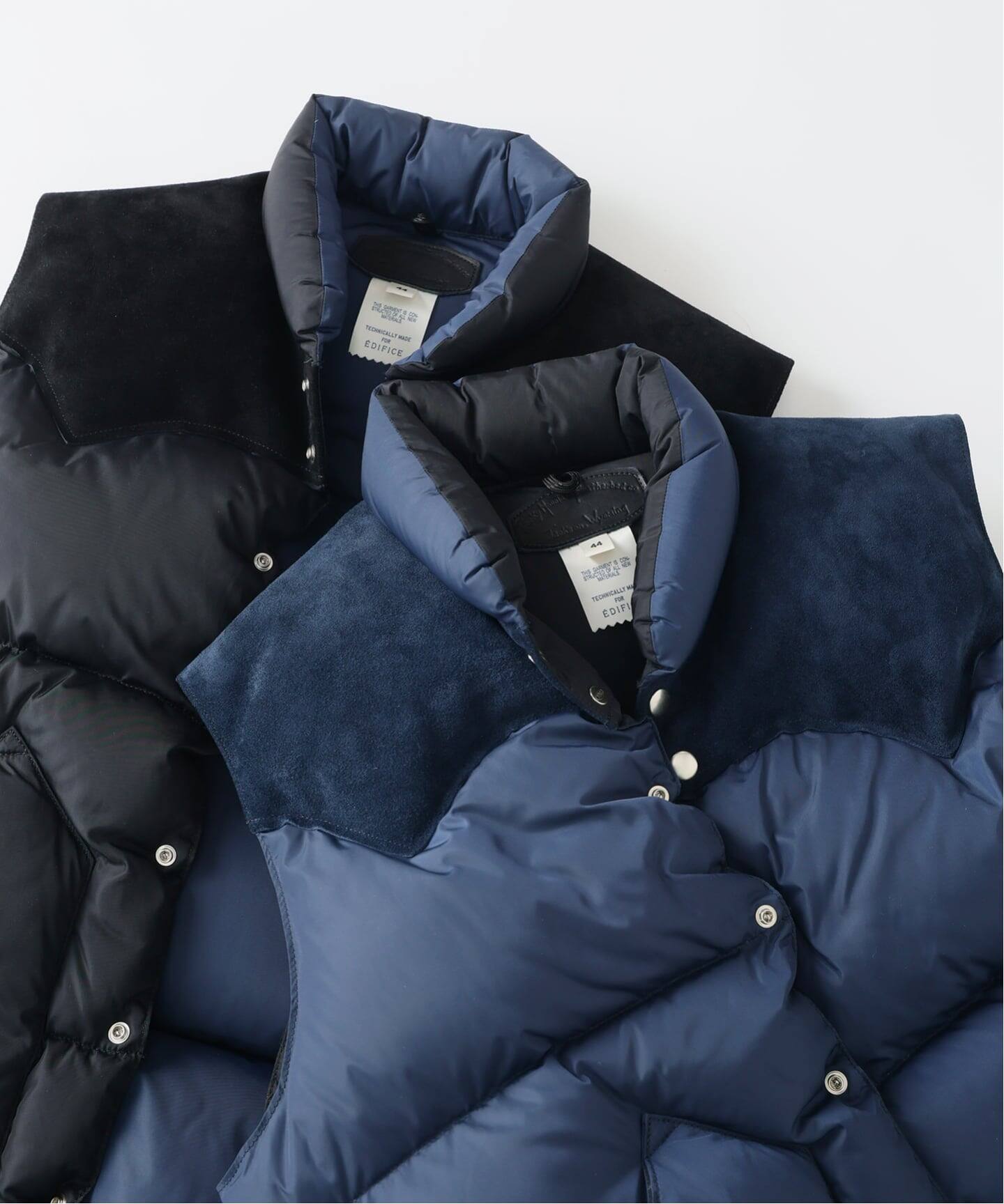 EDIFICE × Rocky Mountain Featherbed 26FW『クリスティ ベスト』のオンライン先行予約が開始