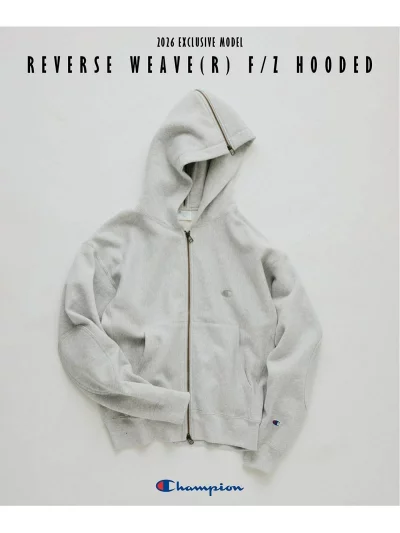JOURNAL STANDARD relume × Champion 26FW『Reverse Weave® エルボーパッチ ジップパーカー』が10月7日(水)10:00~オンライン先行予約開始