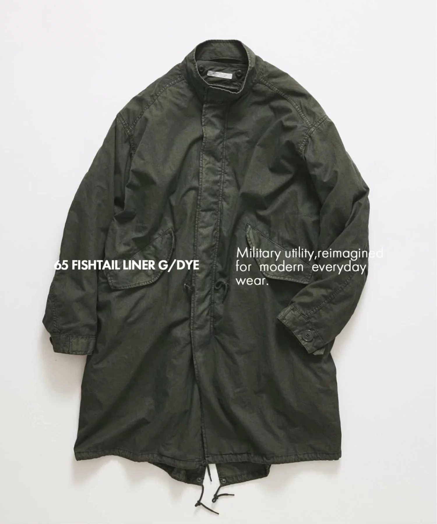 JOURNAL STANDARD 26FW『M65 ライナー付 フィッシュテール パーカー ガーメントダイ』のオンライン先行予約が開始
