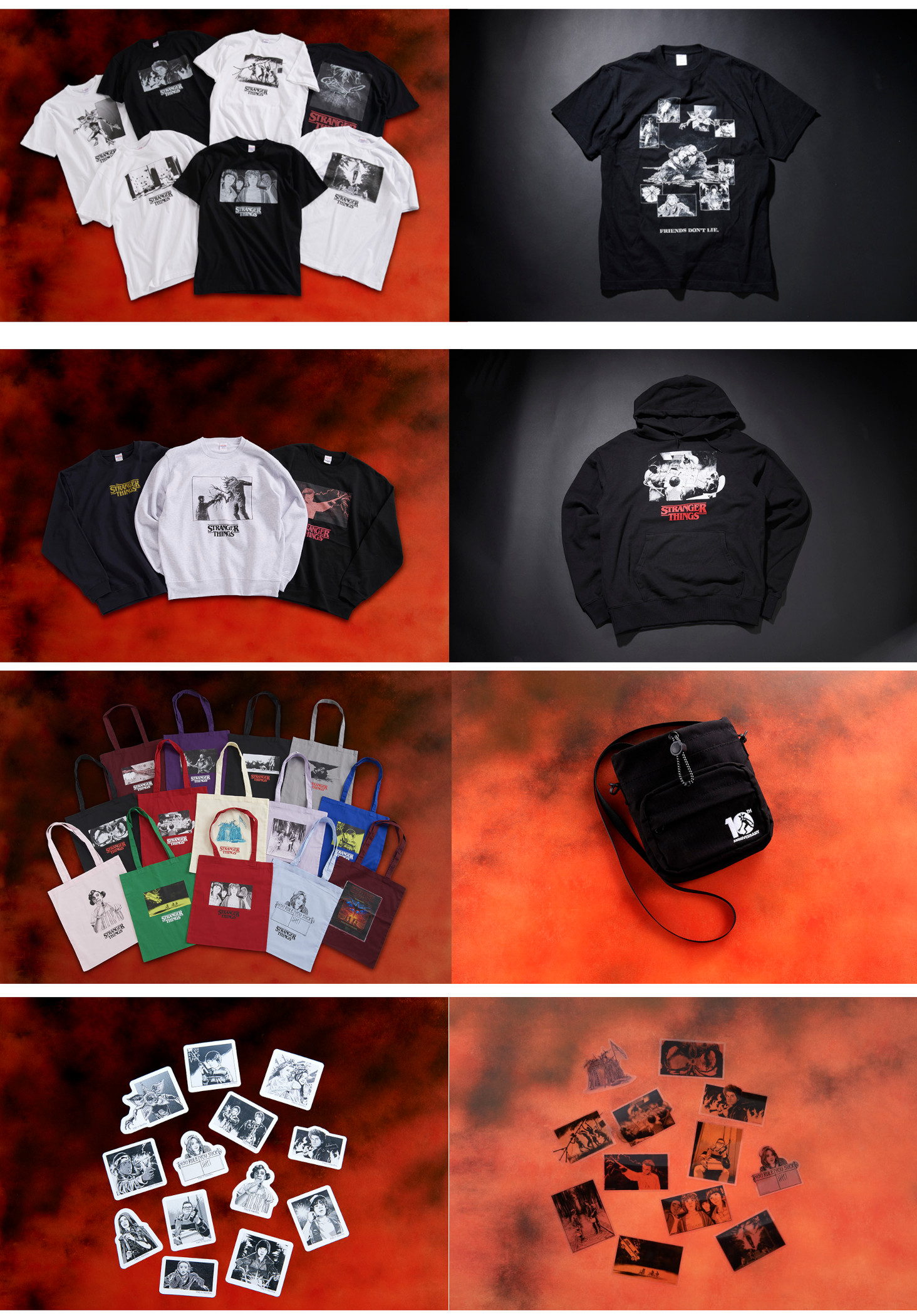 NIPPON TV SERVICE × Stranger Things 10周年記念コレクションが登場