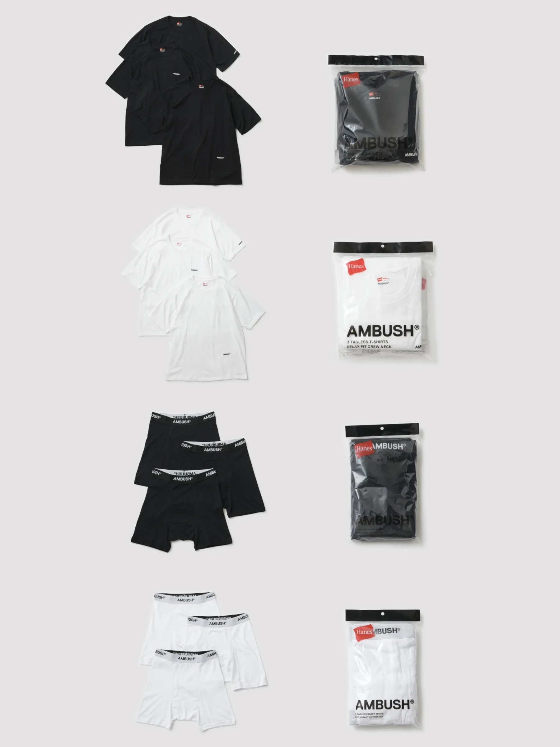 AMBUSH® × Hanes の初コラボレーションが実現