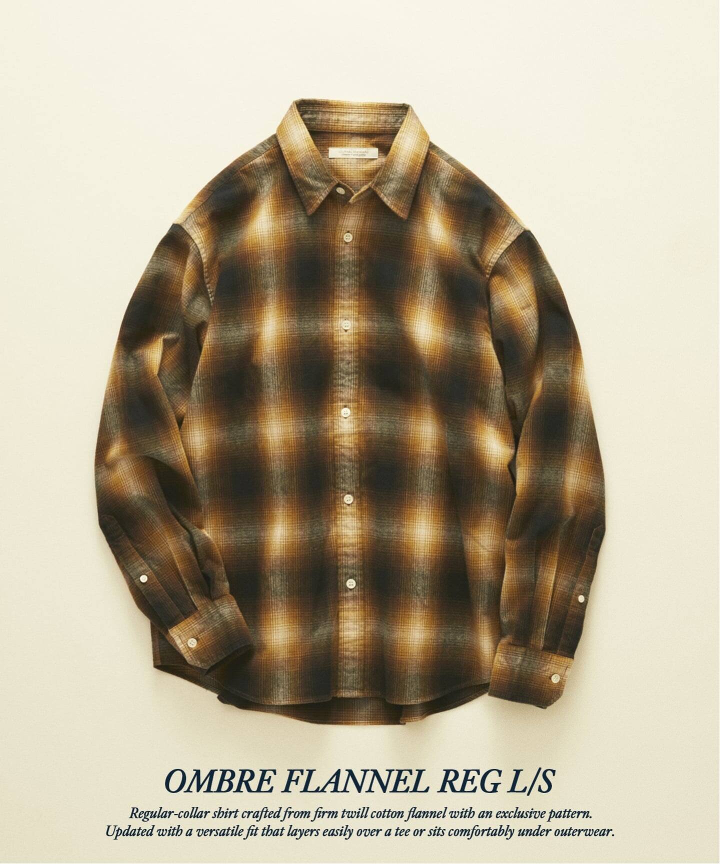 JOURNAL STANDARD 26FW『オンブレ フランネル チェック レギュラー シャツ』のオンライン先行予約が開始