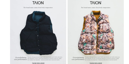 JOURNAL STANDARD relume × TAION 26FW『スタンドカラー リバーシブル ダウンベスト』のオンライン先行予約が開始