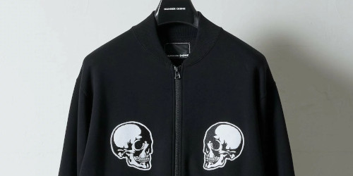 NUMBER (N)INE 26FW『Rib Collar Skull Patch Track Jacket』がオンラインにて発売開始