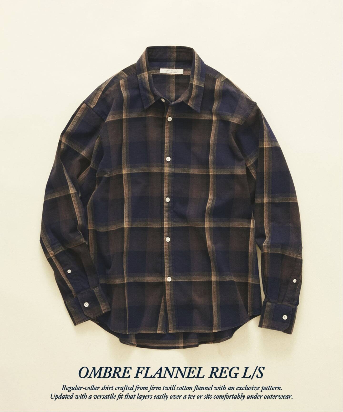 JOURNAL STANDARD 26FW『オンブレ フランネル チェック レギュラー シャツ』のオンライン先行予約が開始