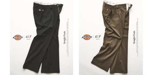 417 EDIFICE × Dickies 26FW『Straight Pants』のオンライン先行予約が開始