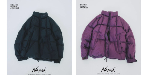 JOURNAL STANDARD relume × NANGA 26FW『スタンドカラー ダウンジャケット』のオンライン先行予約が開始