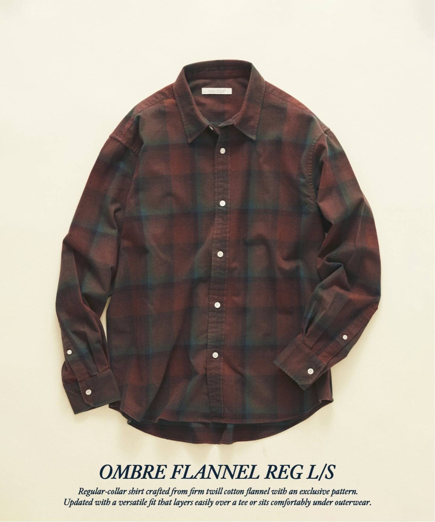 JOURNAL STANDARD 26FW『オンブレ フランネル チェック レギュラー シャツ』のオンライン先行予約が開始