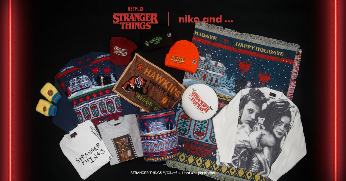 niko and ... × Stranger Things の第3弾コラボンコレクションが発表