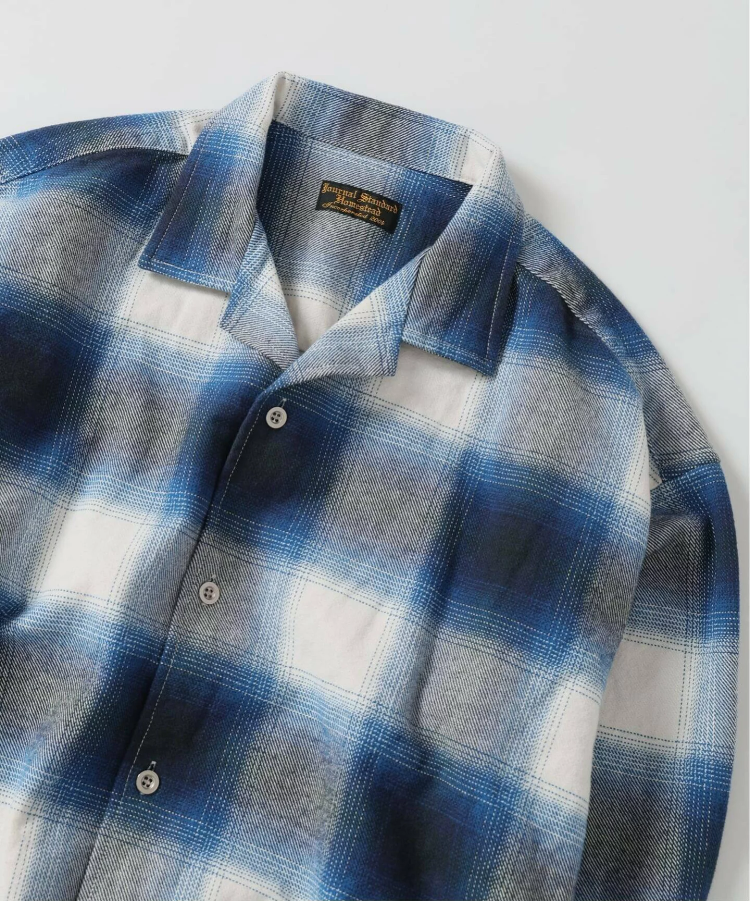 JOURNAL STANDARD × J.S.Homestead 26FW『リラックス オープン フランネル チェック シャツ』のオンライン先行予約が開始