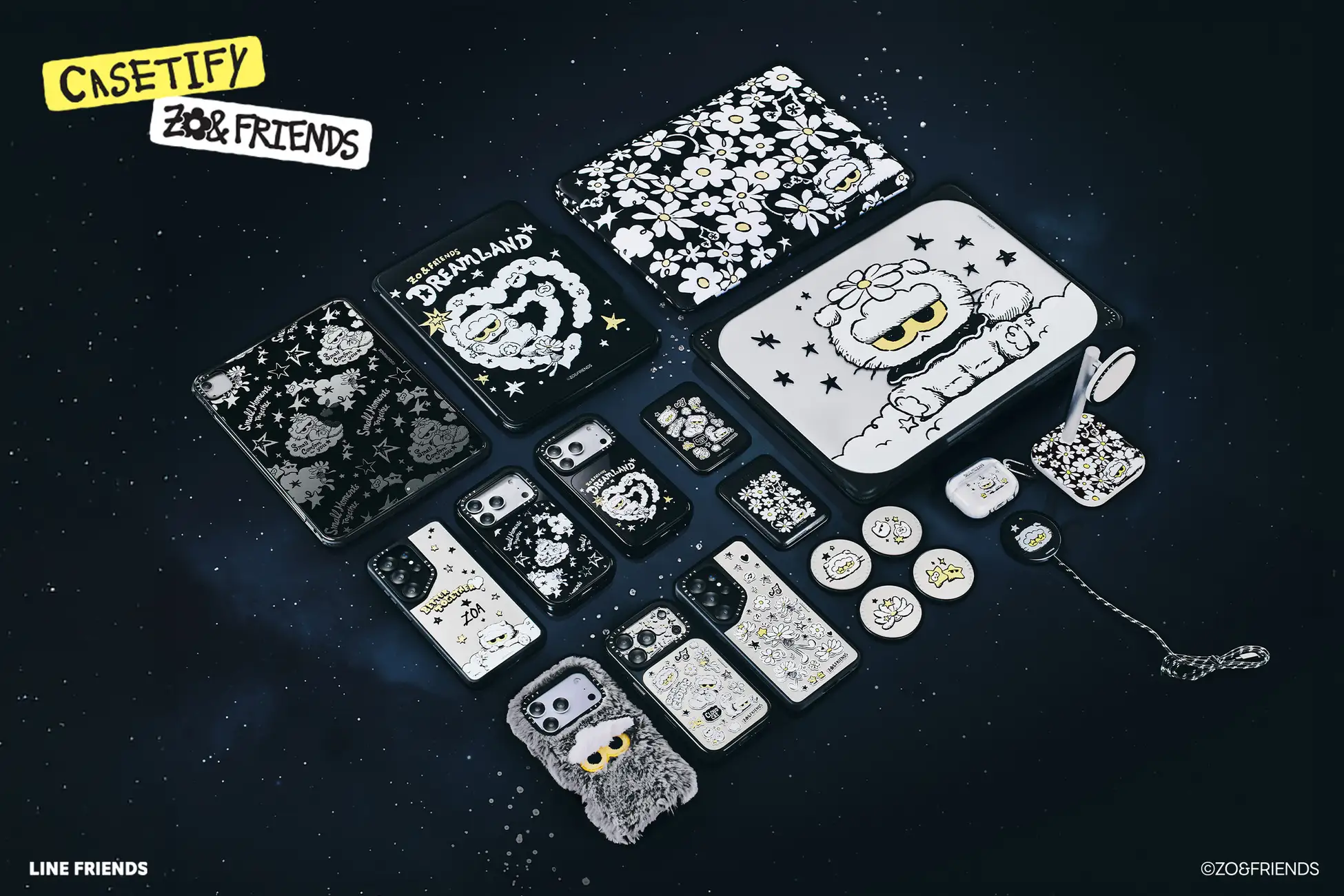 CASETiFY × G-DRAGON “ZO&FRIENDS : DREAMLAND” コレクションが登場