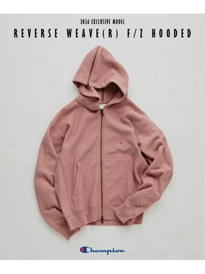 JOURNAL STANDARD relume × Champion 26FW『Reverse Weave® エルボーパッチ ジップパーカー』が10月7日(水)10:00~オンライン先行予約開始