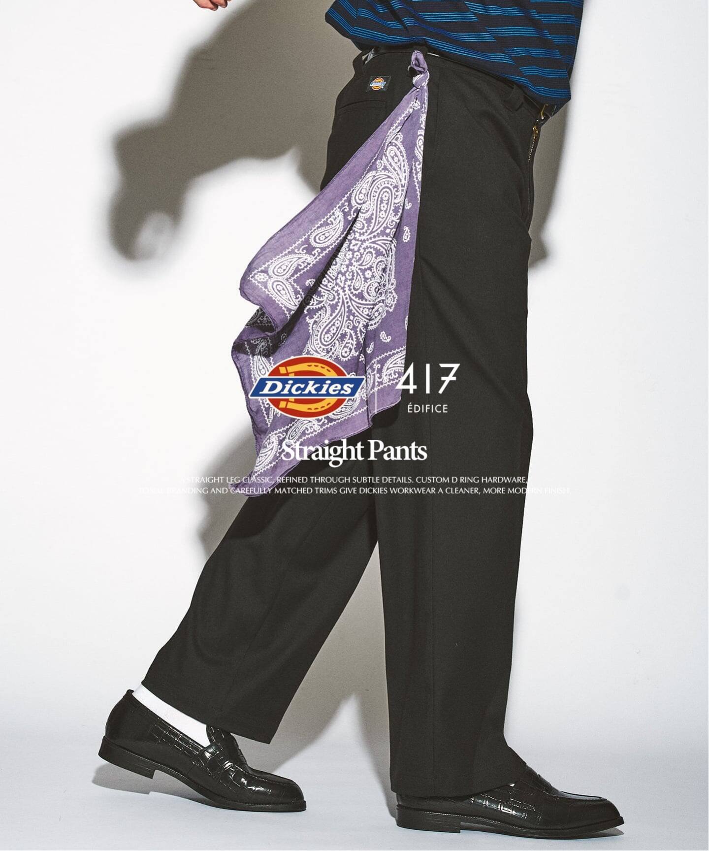 417 EDIFICE × Dickies 26FW『Straight Pants』のオンライン先行予約が開始