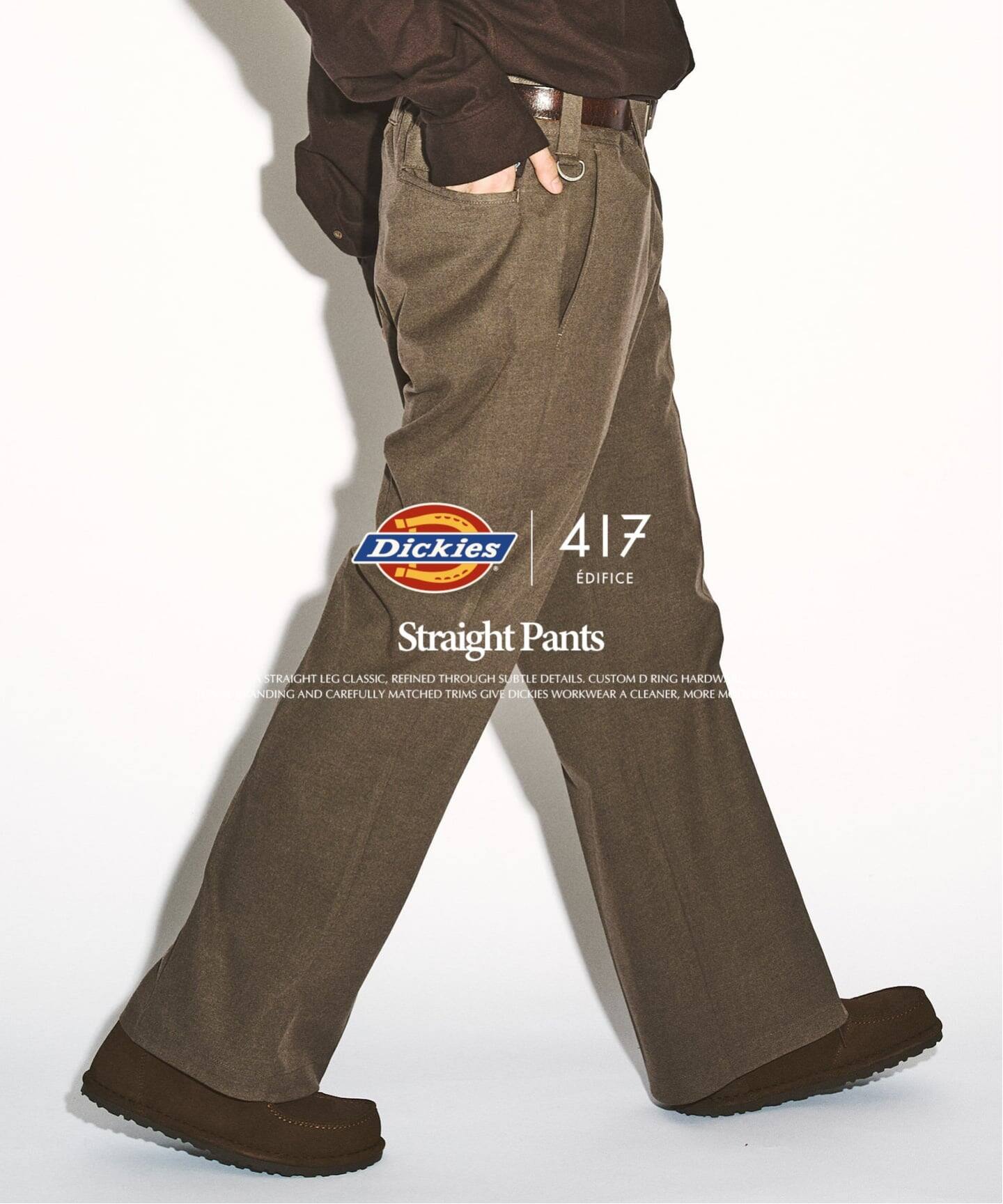 417 EDIFICE × Dickies 26FW『Straight Pants』のオンライン先行予約が開始