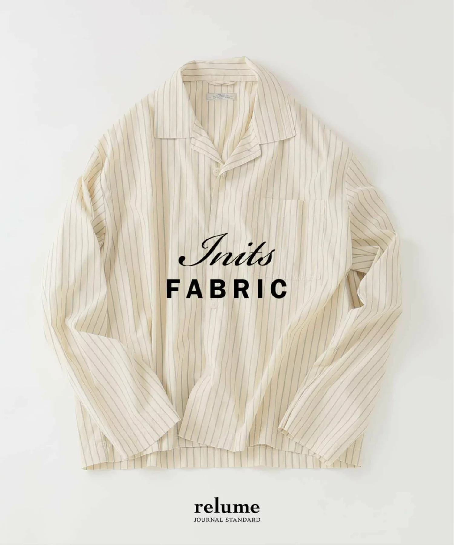 JOURNAL STANDARD relume 26FW『INITS FABRIC リラックスシャツ』がオンラインにて発売開始