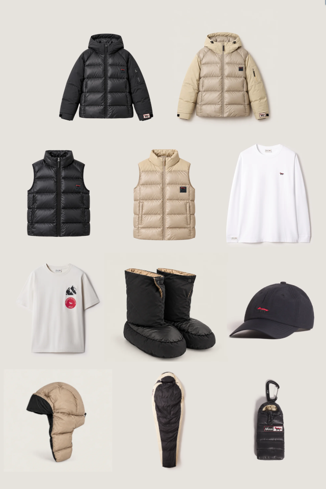 NANGA × MAISON KITSUNÉ の2026年秋冬コラボコレクションが登場