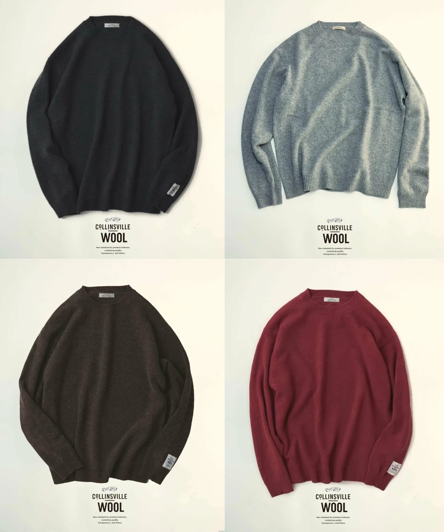 JOURNAL STANDARD relume 26FW『COLLINS VILLE WOOL クルーネック ニット』のオンライン先行予約が開始